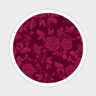 Red Rose Pattern Magnet